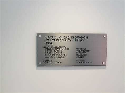 St. Louis County, MO – Custom Building Sign Fabricated for St. Louis