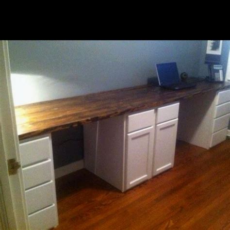 When height changes, lower opening height changes. His and hers desk we built this past weekend. Unfinished ...