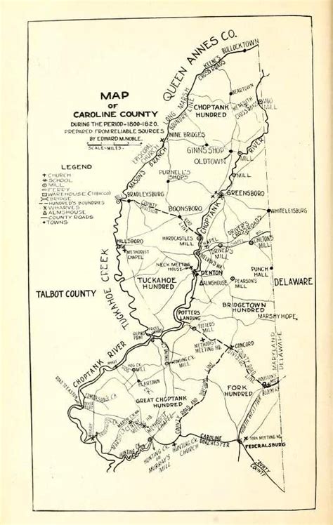 Caroline County Mdgenweb Maps