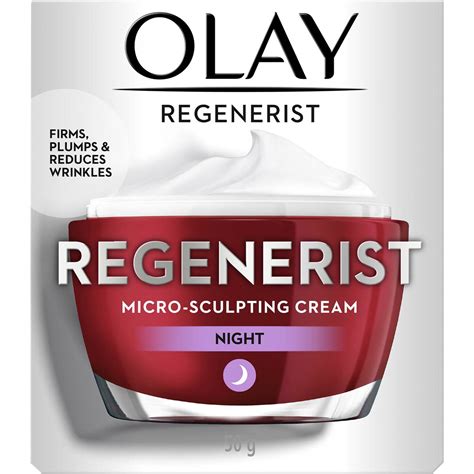 Olay Regenerist Micro Sculpting Night Face Cream Moisturiser G Woolworths