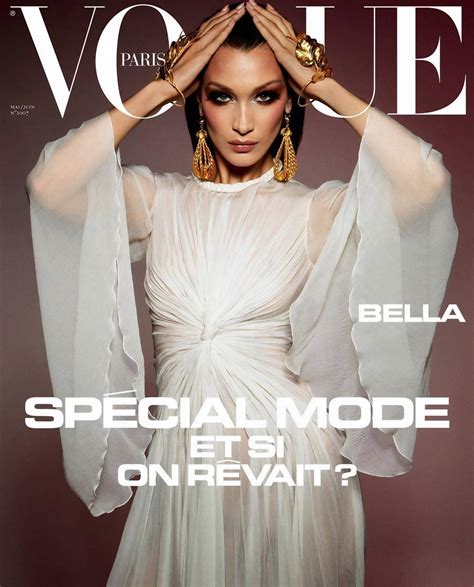 bella hadid for vogue paris cover magazine may june 2020 gotceleb