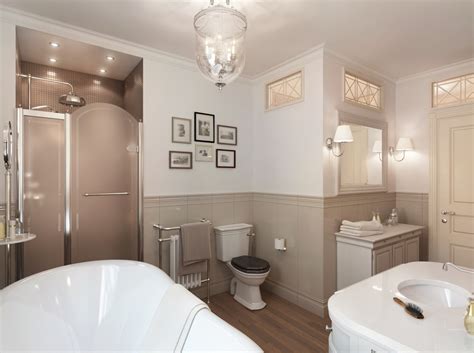 Neutral Traditional Bathroom Interior Design Ideas