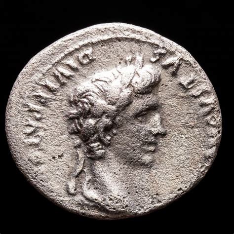 Roman Empire Augustus 27 Bc Ad 14 Ar Denarius Lugdunum Catawiki