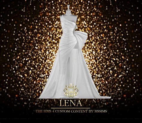 Mssims Lena Gown For The Sims Access To Emily Cc Finds
