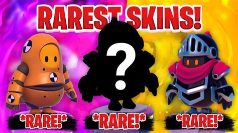 The 11 Rarest Skins In Fall Guys Youtube