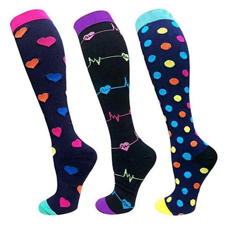 Compression Socks And Stockings 3 Pairs For Women And Men Workout And Recovery Pressure Socks Best