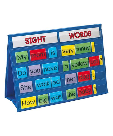 Sight Words Tabletop Pocket Chart Set Sight Words Pocket Chart