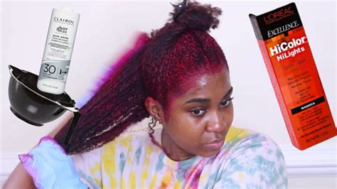 And depending on the color you already have on your hair might still be visible. How I Dye My Natural Hair Burgundy | With No Bleach - YouTube