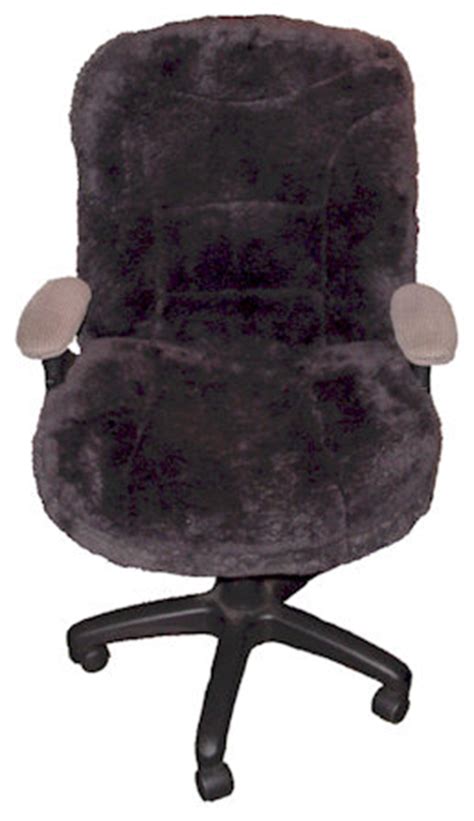 Last week i mentioned that i got a new chair for my desk at home. Large Sheepskin Office Chair Covers