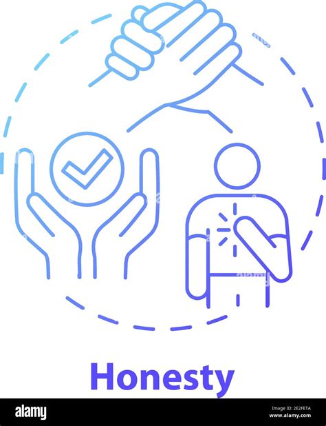 Honesty Concept Icon Stock Vector Image And Art Alamy