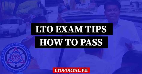 Lto Exam Guide And How To Pass Lto Portal Ph