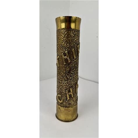 Wwi Ww1 Trench Art French 75mm Shell Casing