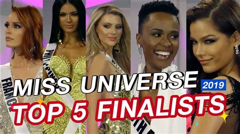 Miss Universe 2019 Top 5 Finalists Bryan Tan Poll Youtube