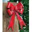 Col House Designs  Wholesale Distressed Red Metal Hanging Gift Bow