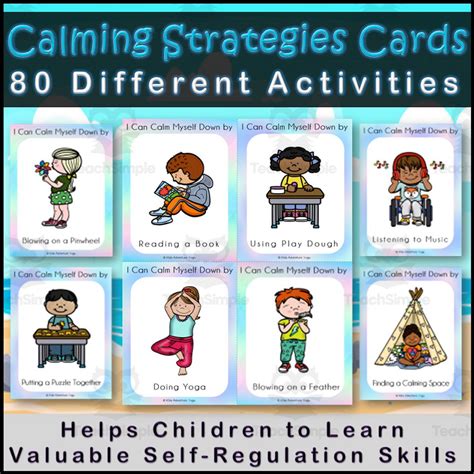 80 Calm Down Strategies Cards For Kids By Teach Simple