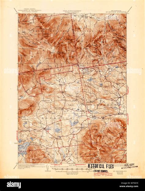 Usgs Topo Map New Hampshire Nh Mt Chocorua 330205 1931 62500
