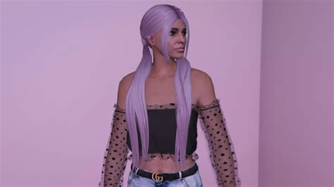 Ponies With Two Synthetic Braids Hairstyle For Mp Female Gta 5 Mod