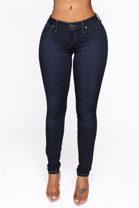 Flex Game Strong Low Rise Skinny Jeans Dark Blue Wash Insstreet