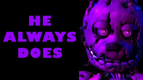 Springtrap Es El Hombre Morado│confirmado│five Nights At Freddys 3