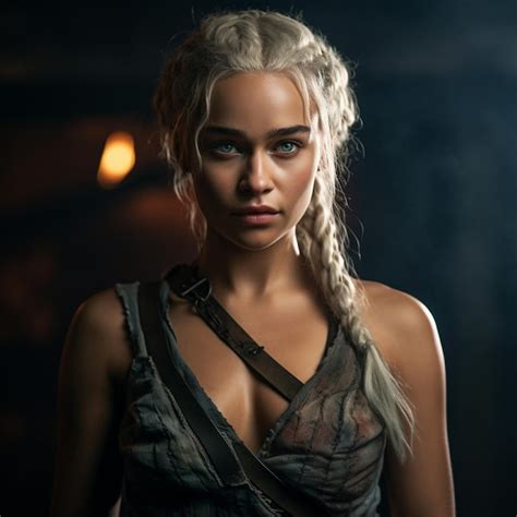 Premium Ai Image Female Dressed As Daenerys Targaryen Gorgeous