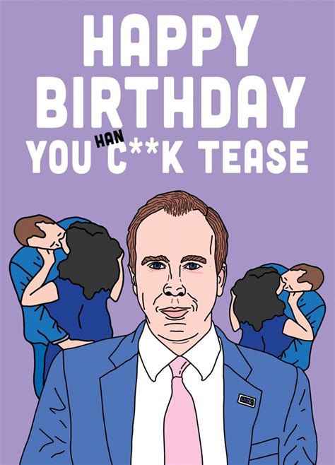 Happy Birthday You Hancock Tease Card Scribbler