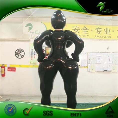 Hongyi Unique Tpu Material Inflatable Black Anime Girl Inflatable Men