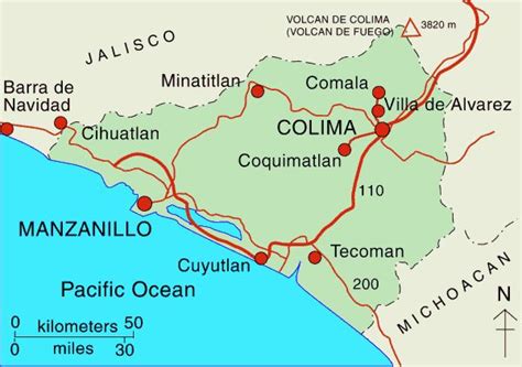 Colima Mexico Mapa