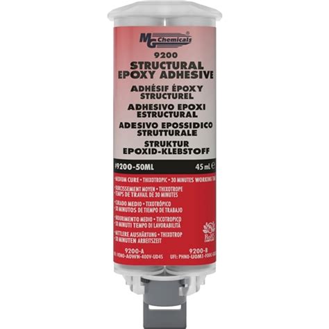 Mg 9200 50ml Structural Epoxy Adhesive 50ml Dual Cartridge Sold To