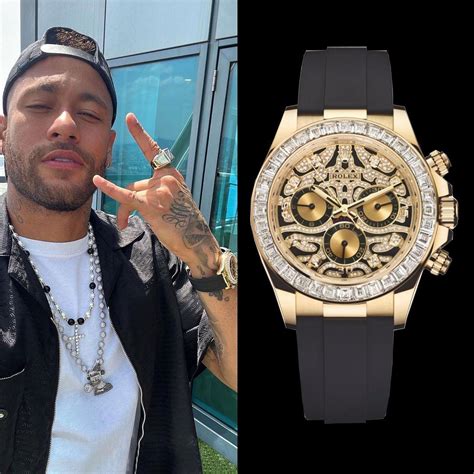 Neymar Jr Watch Collection Includes The Beautiful Green Dial Rolex Day