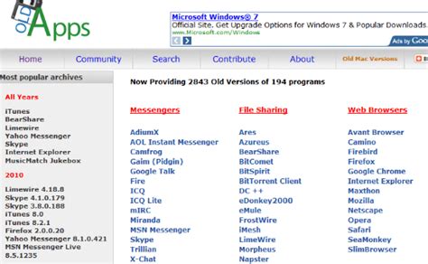 Vecchie Versioni Dei Software I Migliori 5 Siti Per Il Download Gratis
