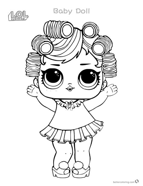 Babydoll From Lol Surprise Doll Coloring Pages Series 3 Free
