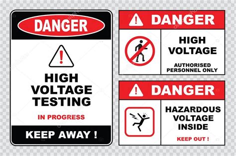 Electrical Safety Signs Stock Vector Image By ©coolvectormaker 73713127