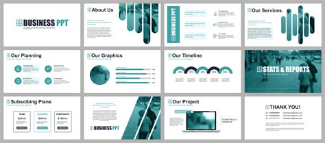 Business Presentation Powerpoint Slides Templates 252780 Vector Art At