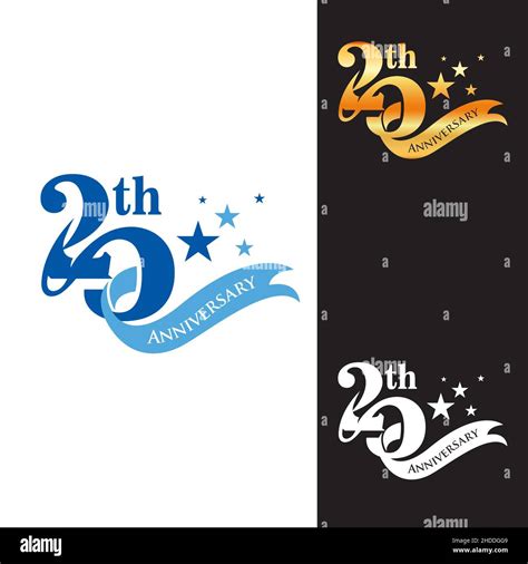 20 Years Anniversary Celebration Logotype 20th Anniversary Logo