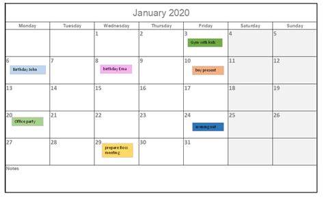 Terbaru 50+ Calendar 2020 Format Excel