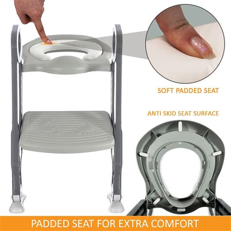 Safety Potty Baby Toddler Training Toilet Seat Step Ladder Loo Trainer