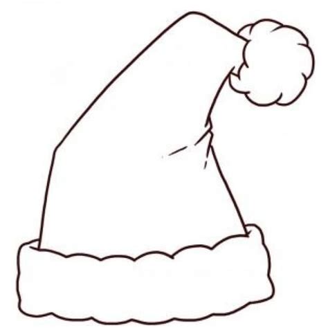 Gorro Papa Noel Para Colorear | Gorro de papa noel, Papa noel dibujo
