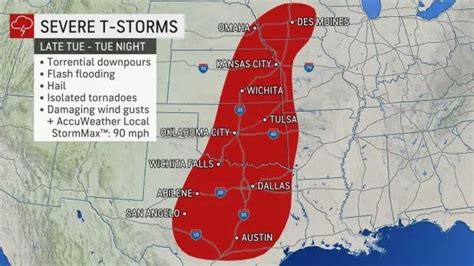Severe Weather Tornado Forecasts Target Central Southern Eastern Us