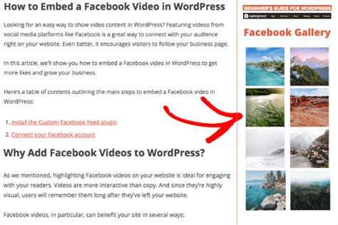 How To Embed Facebook Gallery On Your Website Easy Guide