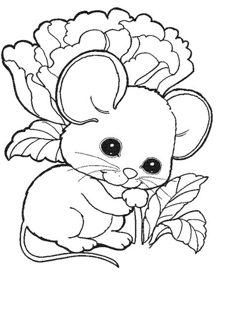 Puppies are so cute and loving animals. Coloring Page - Mouse animal coloring pages 15 | Animal ...