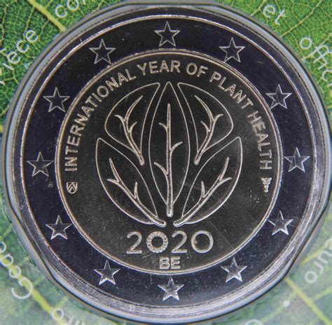 Belgium 2 Euro Coin International Year Of Plant Health 2020 Euro