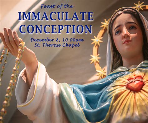 Feast Of The Immaculate Conception Of The Blessed Virgin Mary Indiana Aerospace University