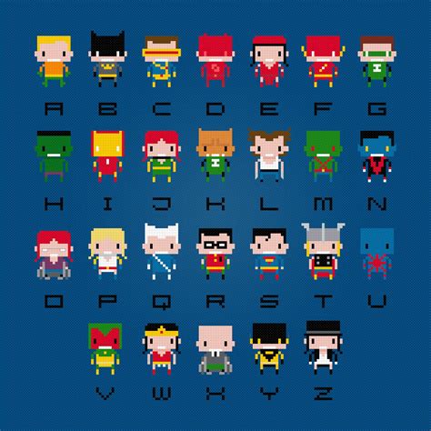 Those who love to sew and quilt, travel far and wide for the giant selection of fabric, patterns, books, and tools. Anna Vozika's Blog: Superhero Alphabet Sampler - Cross ...