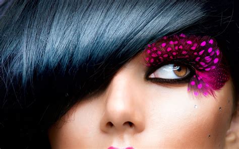 Fantastic Eye Makeup Images Makeup Wallpapers Feather Eyelashes