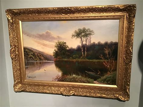 Antique Oil Painting Landscape In Landscape Paintings