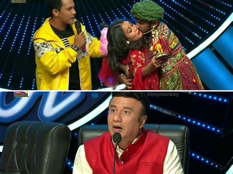 Indian Idol 11 Contestant Forcibly Kisses Neha Kakkar Hugs Her Tight On Stage Leaving Her