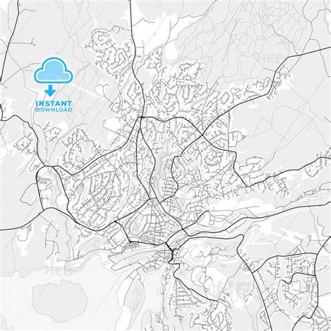 Vector Pdf Map Of Halden Norway Hebstreits Sketches Map Printable Maps Map Vector