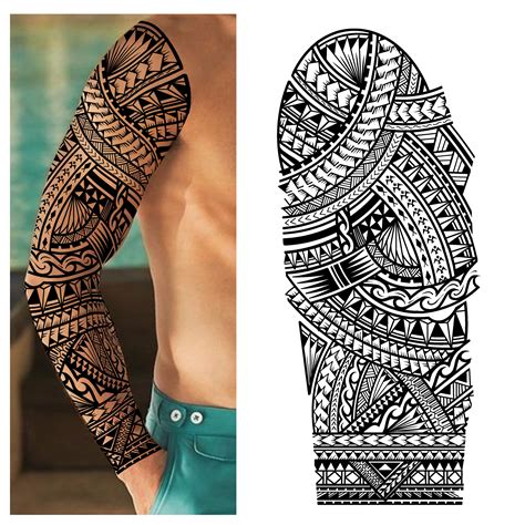 Maori Tattoo Arm Polynesian Tattoo Sleeve Polynesian Tribal Tattoos