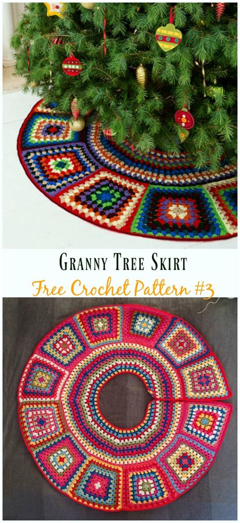 Crochet Christmas Tree Skirt Free Patterns