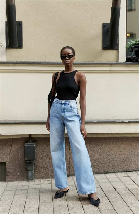 How To Style Wide Leg Jeans The Dos Donts Chic Outfit Ideas